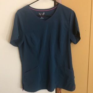 Smitten scrub top like new